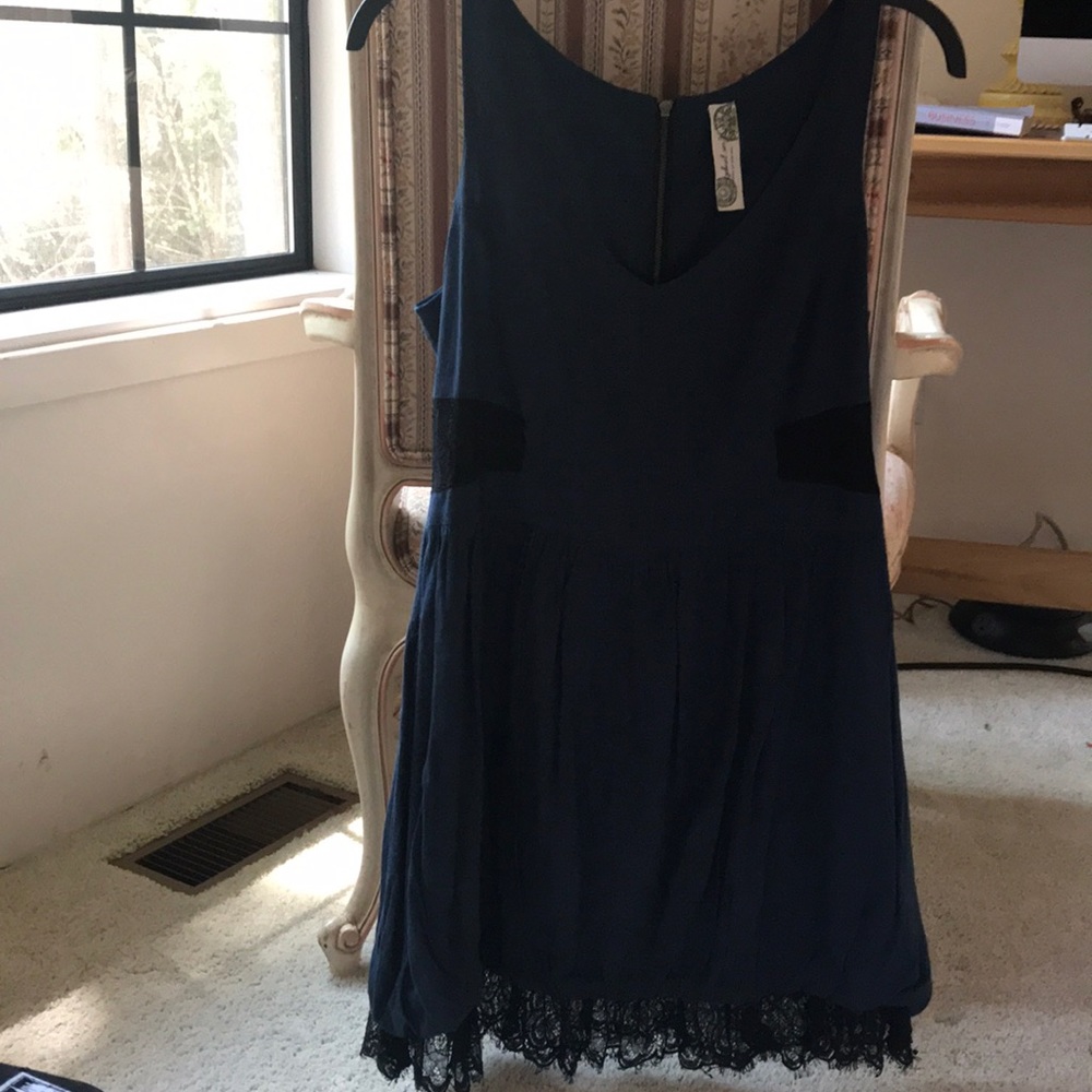 Free People mini dress with lace details